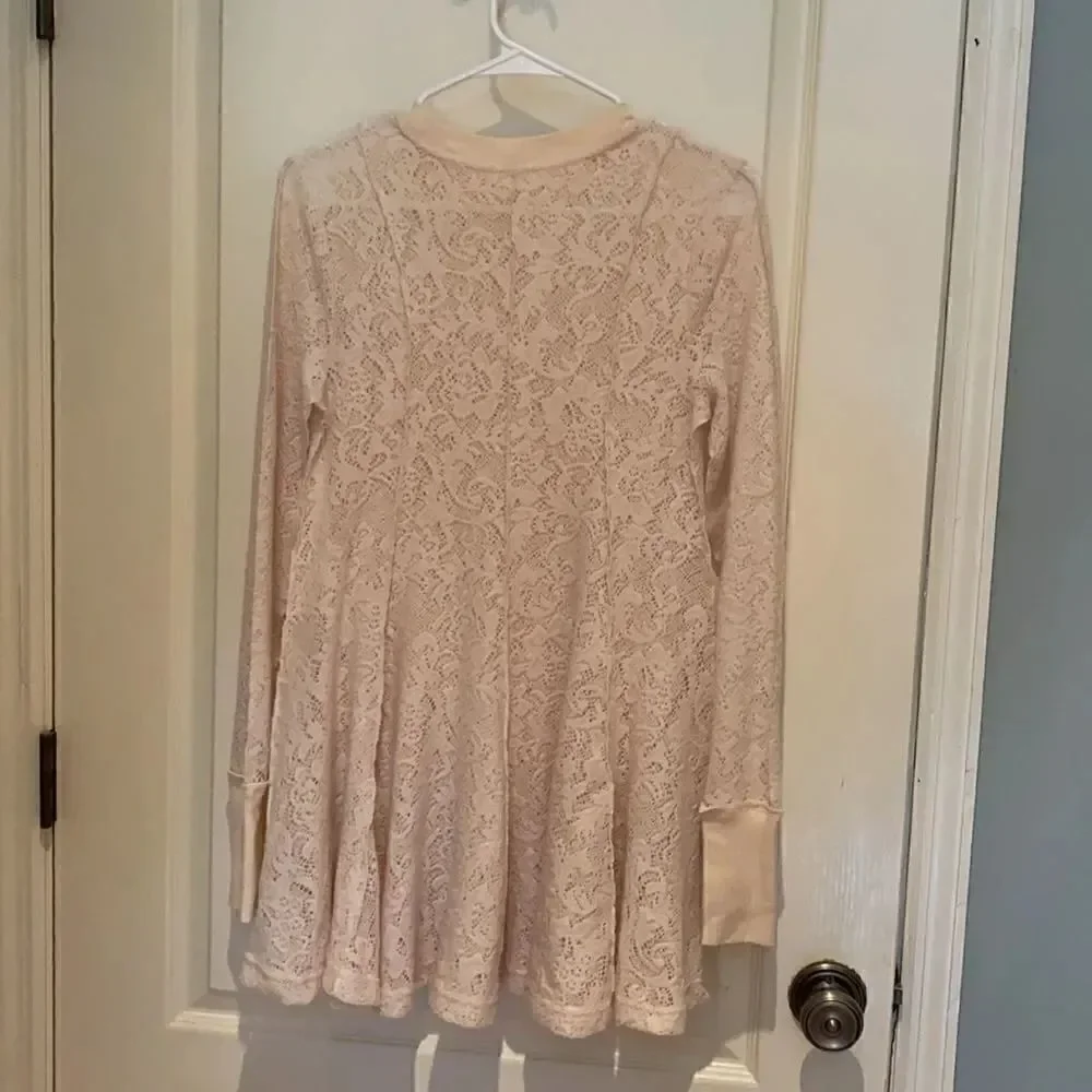 Free people sweater swing dress XS